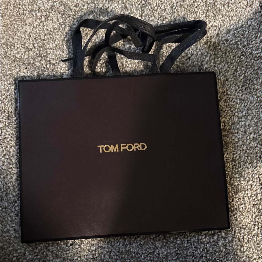 Tom Ford Dark Brown Bag with Gold Logo